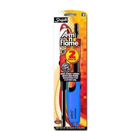 Calico Brands 2PK Aim Flame Lighter BGM9-2/12OS-W